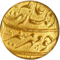 India - Mughal. Mohur, AH1115-1116 Year 48. NGC AU58 - 2