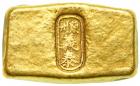 China. Gold Sycee Tael, ND. VF