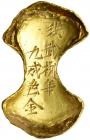 China. Gold 3 Taels Sycee, ND. VF