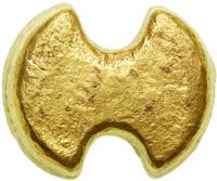 China. Gold 5 Taels Sycee, ND. EF - 2