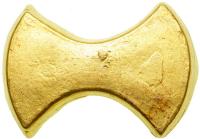 China. Gold 5 Taels Sycee, ND. EF - 2