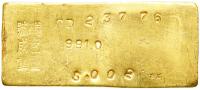China. 5 Tael Gold Bar, ND. EF - 2