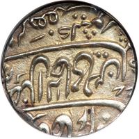 India - Narwar. Rupee, AH1177 Year 4. NGC AU58 - 2