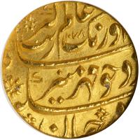 India - Mughal. Mohur, AH1078 Year 10. NGC MS63 - 2