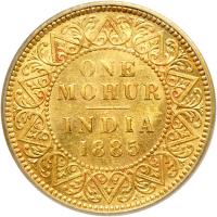 British India. Mohur, 1885-C. PCGS MS61 - 2