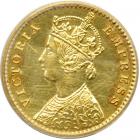 British India. Restrike 2 Annas in gold, 1892-C. PCGS PF62