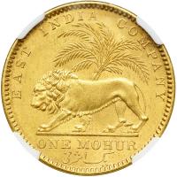 British India. Mohur, 1841-C. NGC MS61 - 2