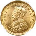 British India. 15 Rupees, 1918-B. NGC MS64