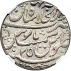 India - Mughal. Rupee, AH115X Year 25. NGC MS61