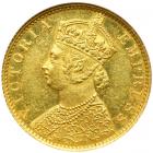 British India. 10 Rupees, 1879-B. NGC MS62