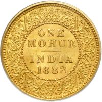 British India. Mohur, 1882-C. PCGS MS63 - 2