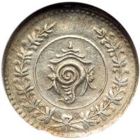 India - Travancore. Fanam, ND (1901). NGC AU58 - 2