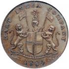 Bombay Presidency. Proof 2 Pice, 1804. NGC PF65