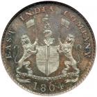 Bombay Presidency. Proof ½ Pice, 1804. NGC PF64