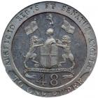 Madras Presidency. Proof 1/48 Rupee, 1794. NGC PF65