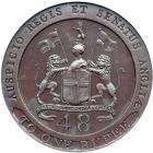 Madras Presidency. Proof 1/48 Rupee, 1794. NGC PF64