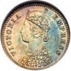 British India. 2 Annas, 1877-C. NGC MS65