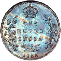 British India. Rupee, 1906-B. NGC MS63 - 2