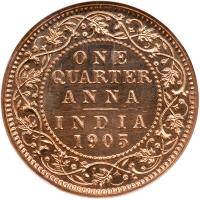 British India. ¼ Anna, 1905-C. NGC MS64 - 2