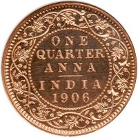 British India. ¼ Anna, 1906-C. NGC PF62 - 2