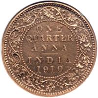 British India. ¼ Anna, 1910-C. NGC MS63 - 2