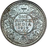 British India. Rupee, 1919-B. NGC MS63 - 2