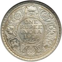 British India. Rupee, 1921-B. NGC MS64 - 2