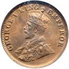 India - British. ¼ Anna, 1919-C. NGC MS64