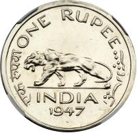 British India. Rupee, 1947-B. NGC MS66 - 2