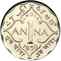 British India. Anna, 1939-C. NGC MS63 - 2