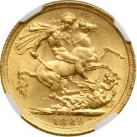 Australia. Sovereign, 1889-S. NGC MS62 - 2