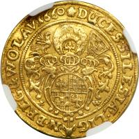 German States - Silesia-Liegnitz-Brieg. Ducat, 1660. NGC EF - 2