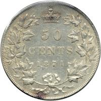 Canada. 50 Cents, 1871. ICCS VF30 - 2