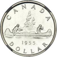 Canada. Dollar, 1955. NGC MS66 - 2