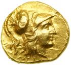 Kingdom of Macedon. Alexander III, the Great, 336-323 BC. Gold Stater (8.55 g) minted at Sidon, 324-323 BC. F