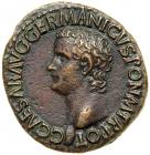 Caligula, AD 37-41. AE As minted at Rome, AD 37-38. VF-EF