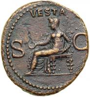 Caligula, AD 37-41. AE As minted at Rome, AD 37-38. VF-EF - 2