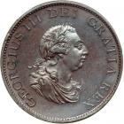 Great Britain. Bronzed Pattern Proof Halfpenny, 1799. NGC PF63