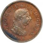 Great Britain. Bronzed Proof Penny, 1806. PCGS PF65