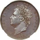 Great Britain. Bronzed Proof Farthing, 1826. NGC PF66