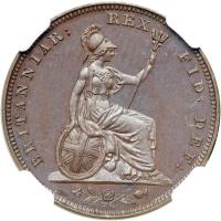 Great Britain. Bronzed Proof Farthing, 1826. NGC PF66 - 2