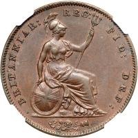 Great Britain. Penny, 1858/3. NGC MS63 - 2