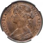 Great Britain. Penny, 1866. NGC MS65