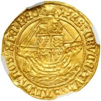 Great Britain. Angel, ND. NGC AU55 - 2