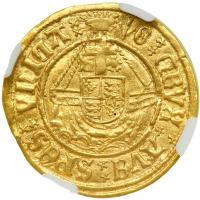 Great Britain. Angel, ND. NGC AU55 - 2