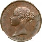 Great Britain. Halfpenny, 1846. NGC MS64