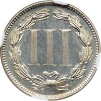 1879 Nickel Three Cents. NGC PF66 - 2
