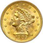 1903 $2.50 Liberty. PCGS MS64