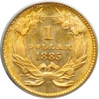 1885 $1 Gold Indian. PCGS MS64 - 2