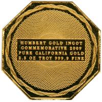 2009 Humbert Commemorative 2.5 Oz. Troy 999.9 Thous. Fine Certified Pure California Gold NGC graded Gem Proof UCAM - 2